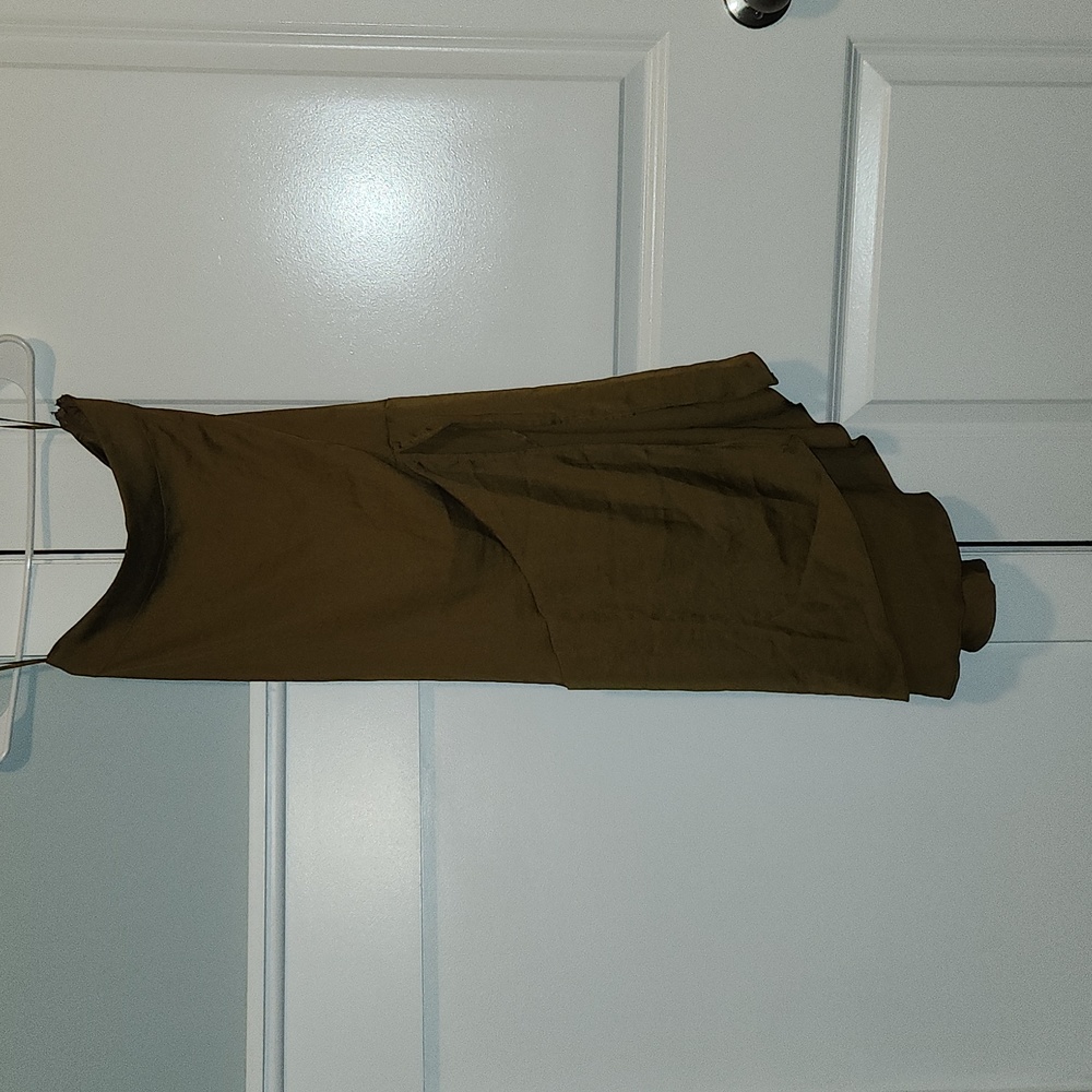 Free People Satin asymmetrical skirt